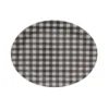 3R Studios Black and White Gingham Stoneware Platter