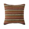 3R Studios Multicolor Striped Kilim Jute and Wool Blend 18 in. x 18 in. Throw Pillow