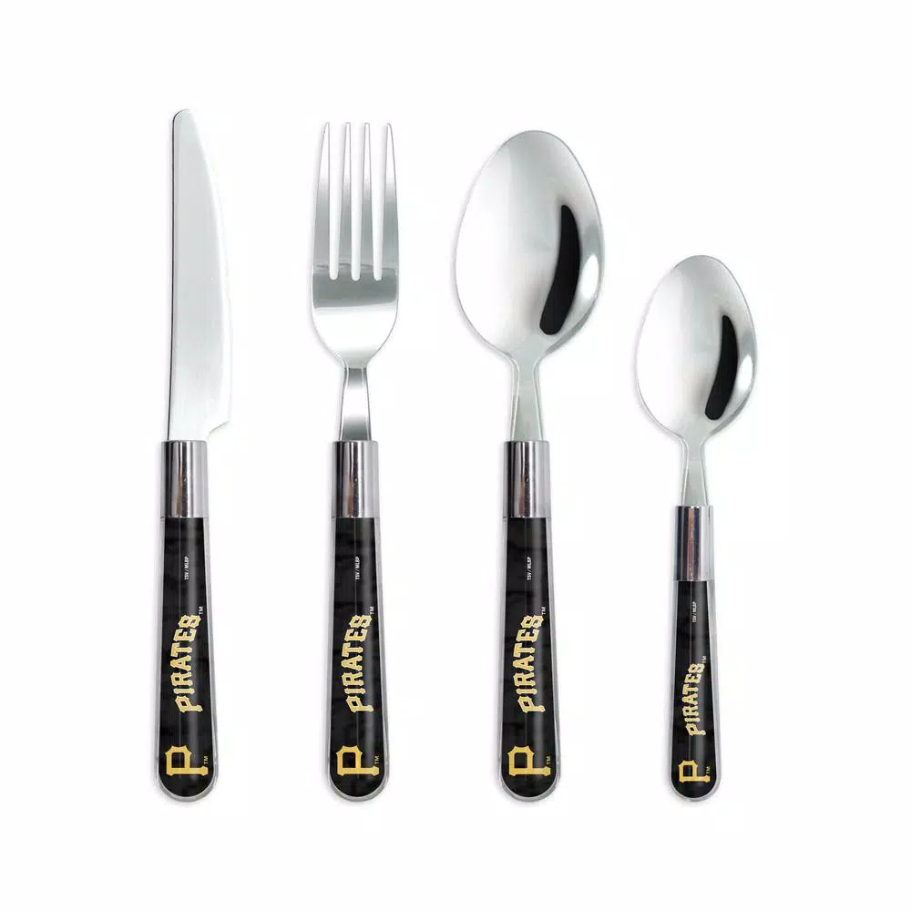 sportsvault MLB 16-Piece Pittsburgh Pirates Flatware Set (Service for 4)