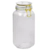 Home Basics 67 oz. Glass Canister with Printed Ceramic Top