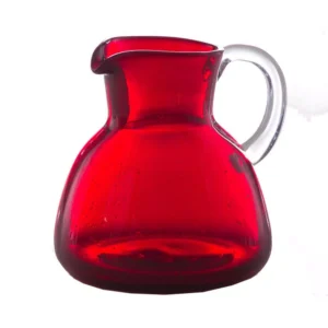 Abigails 1 Qt. 6 in. D x 6.5 in. H Bubble Glass Pitcher