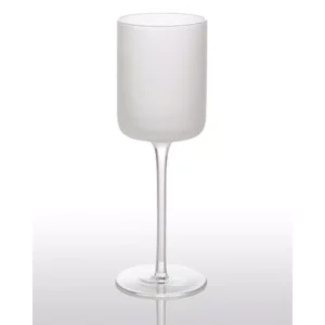 Abigails White Night Frosted Water Glass