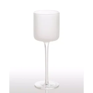 Abigails White Night Frosted Wine Glass