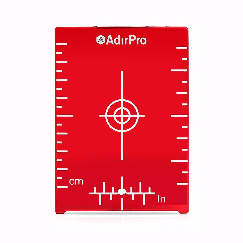AdirPro 4 in. x 3 in. Red Laser Magnetic Target Plate With Stand