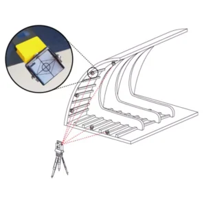 AdirPro Monitoring Prism Sheet with Magnetic Target