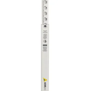 AdirPro 8 ft. Fiberglass Grade Rod with 10ths Scale