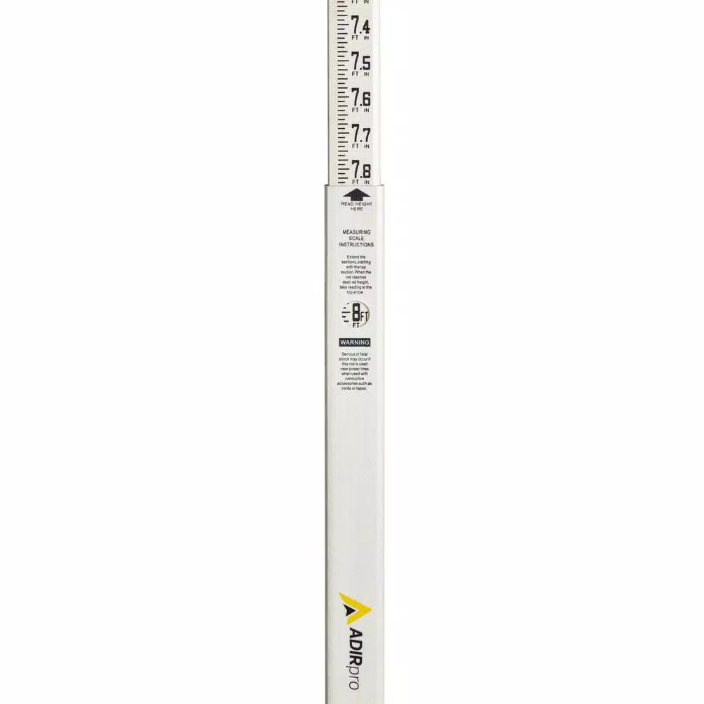 AdirPro 8 ft. Fiberglass Grade Rod Inches