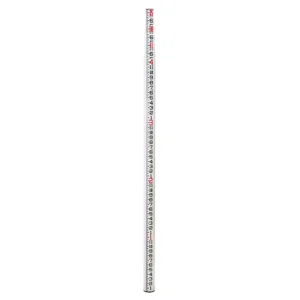 AdirPro 25 ft. Surveyor Oval Shaped Leveling Grade Rod iInches