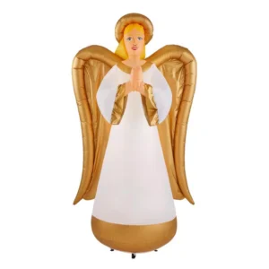 Airblown 8 ft. Inflatable Fuzzy Luxe Angel