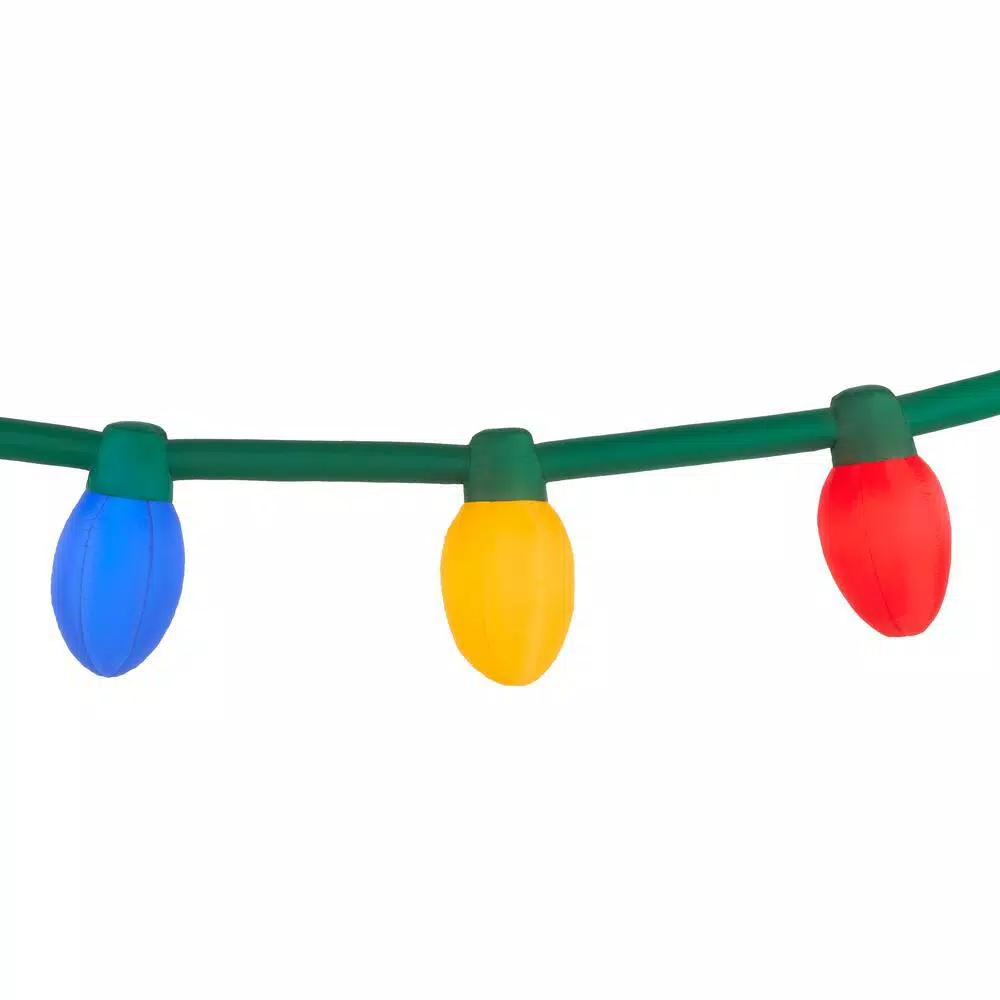 Airblown 2 ft. Inflatable 6 ct. Multi Color Christmas Light Bulb String
