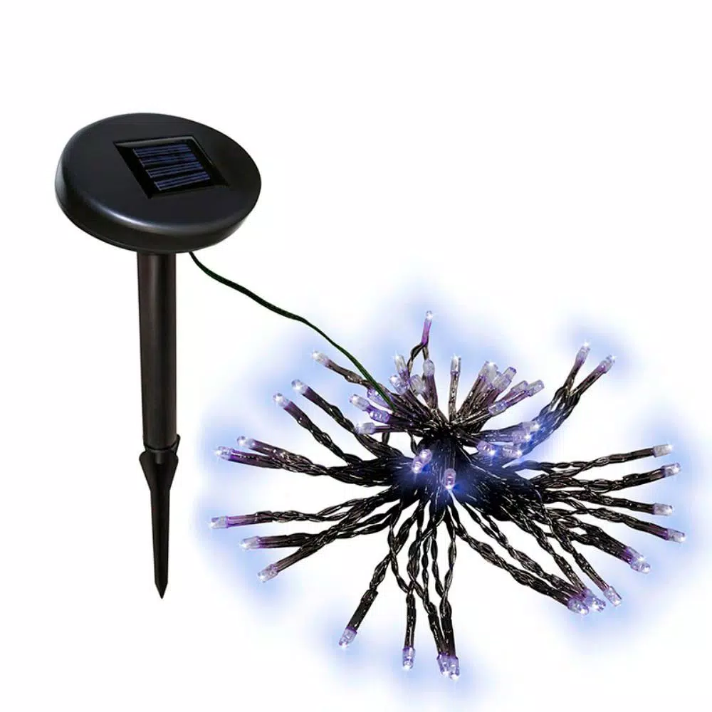 ALEKO 60 LED White Solar Powered String Lights