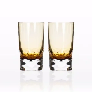 Rolf Glass Vienna 14 oz. Amber HiBall (Set of 2)