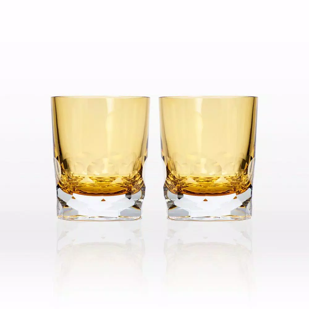 Rolf Glass Vienna 7 oz. Amber Old-Fashioned (Set of 2)