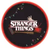 Amscan Stranger Things 9 in. Black Halloween Plates Round Paper (4-Pack)