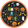 Amscan 10 in. x 10 in. Paper Halloween Friends Round Plates