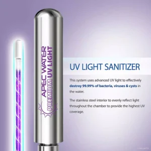 APEC Water Systems Stainless Steel UV Ultra Violet Sterilizer Water Filter Cartridge Kit