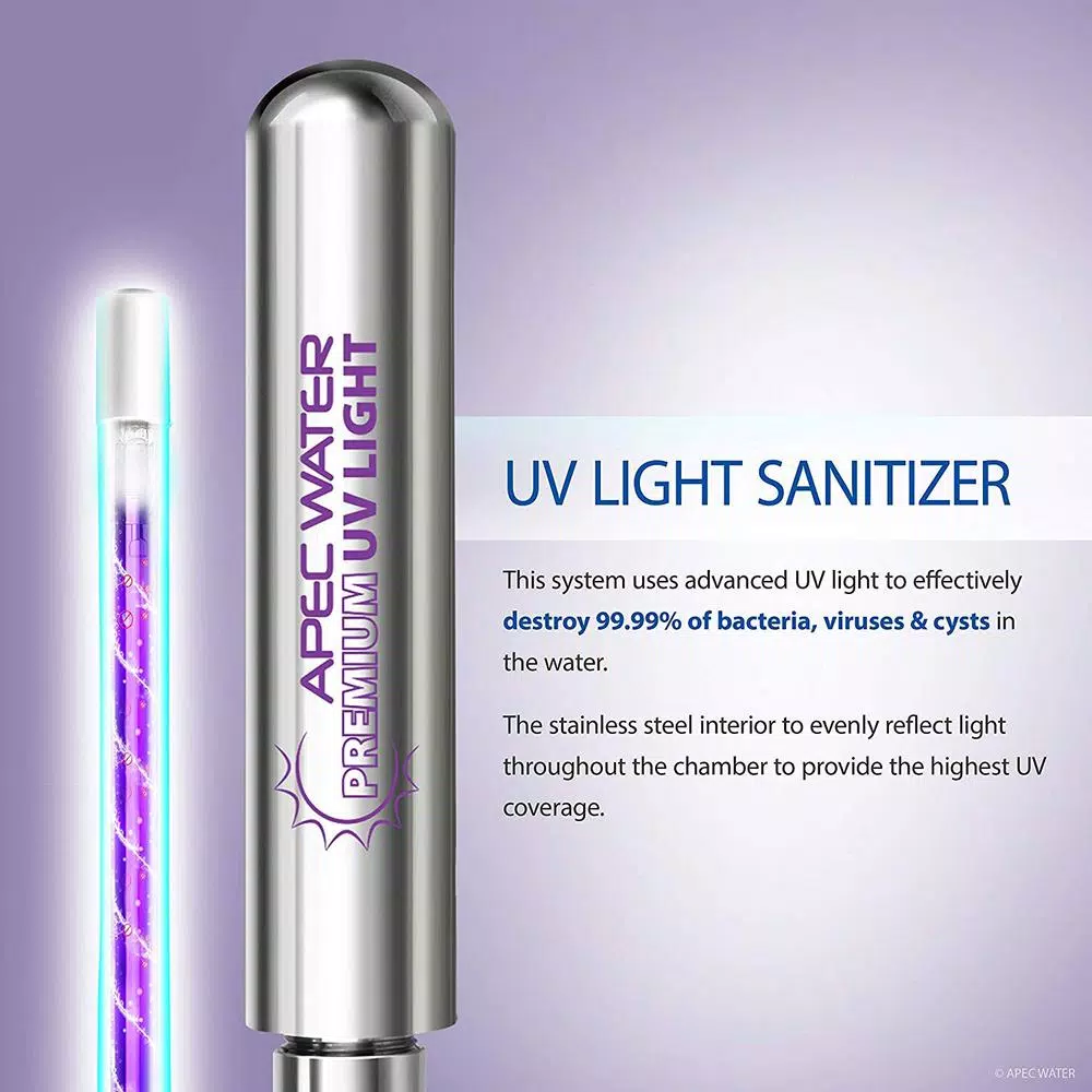 APEC Water Systems Essence ROES-UV75-SS Replacement Water Filter Cartridge UV Ultra Violet Light Bulb