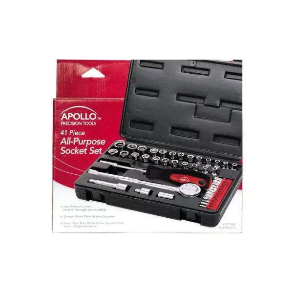 Apollo 41-Piece All Purpose Socket Set – PAX Depot