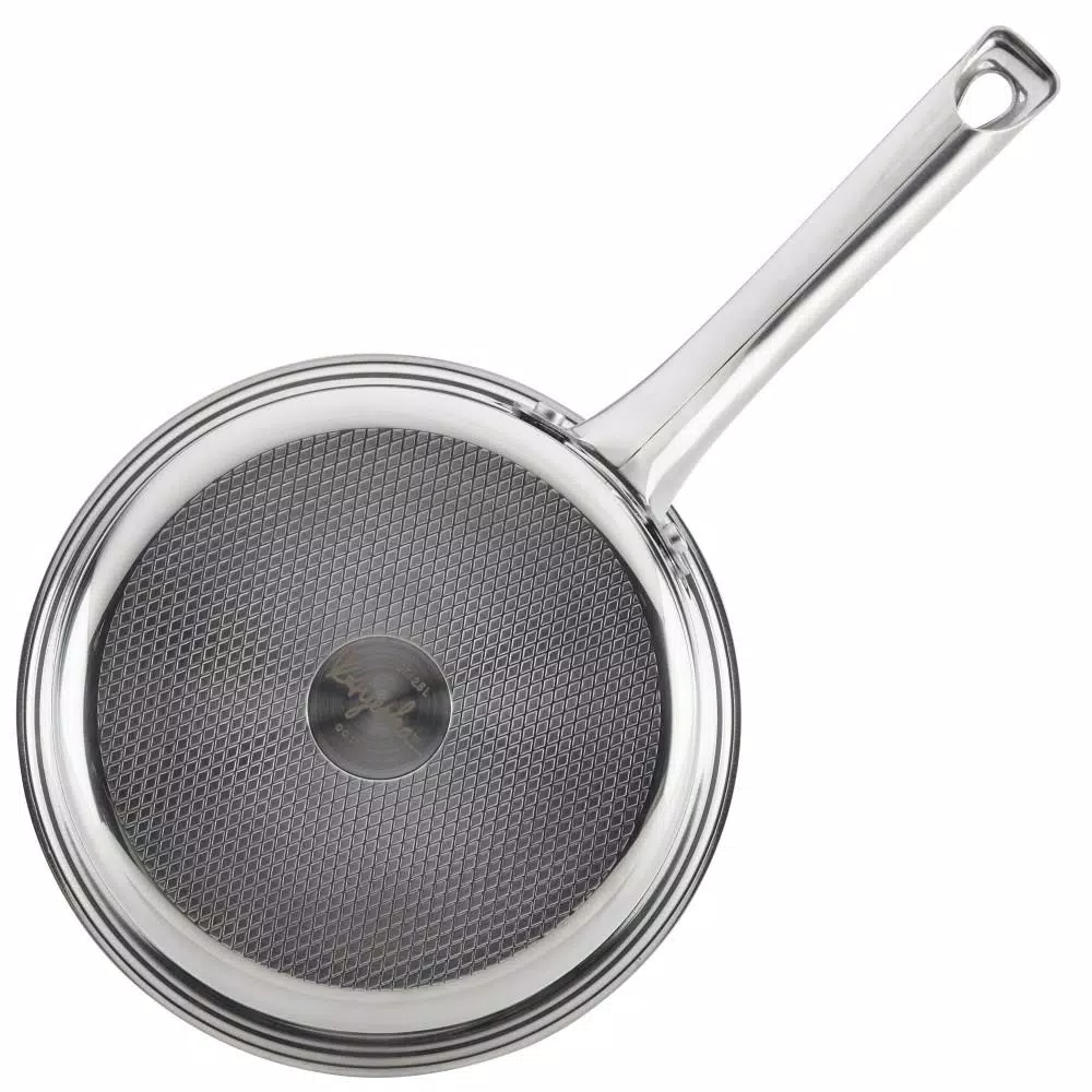 Ayesha Curry Home Collection 3 qt. Stainless Steel Sauce Pan with Glass Lid