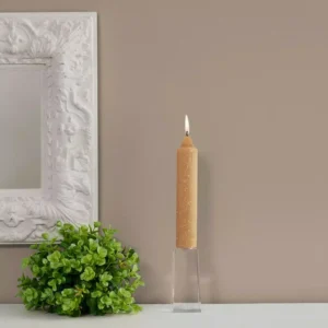ROOT CANDLES 7 in. Timberline Collenette Beeswax Dinner Candle (Box of 4)