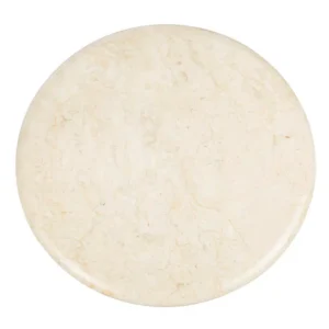 Creative Home 12 in. Natural Champagne Marble Round Cheese Board, Serving Board