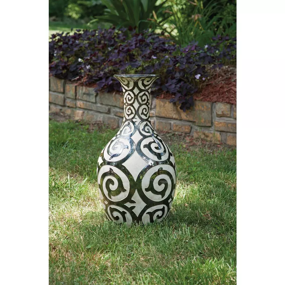 IMAX Benigna Beige Tall Oversized Floor Vase