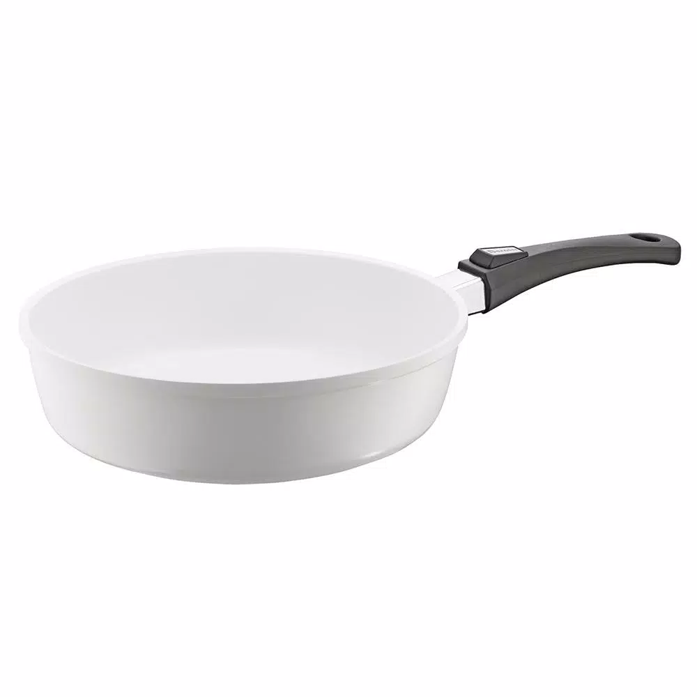 Berndes Vario Click Pearl 6 qt. Cast Aluminum Ceramic Nonstick Saute Pan in White