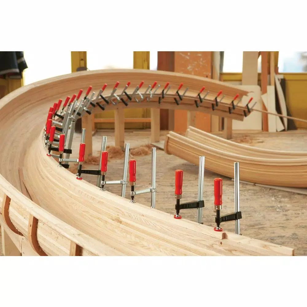 BESSEY TG Series 24 in. Bar Clamp with Wood Handle and 4 in. Throat Depth