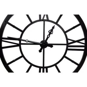3R Studios Black Metal Framed Wall Clock