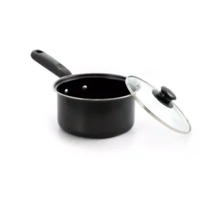 Better Chef Deluxe 7-Piece Aluminum Nonstick Cookware Set in Black