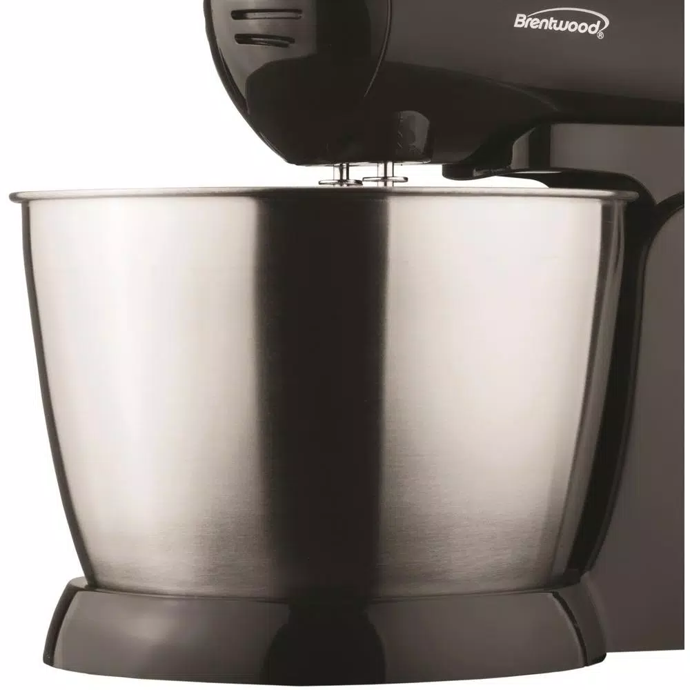 Brentwood 3 Qt. 5-Speed Stand Mixer with Steel Bowl