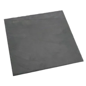 Creative Home Natural Slate Black Stone 12 in. x 12 in. Square Serving Board Cheese Platter Hot Pan Trivet