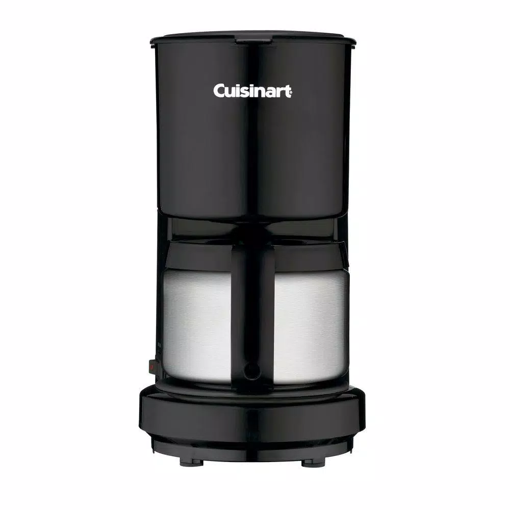 Cuisinart 4-Cup Black Drip Coffee Maker with Stainless Steel Carafe