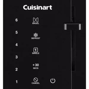 Cuisinart Touchscreen 2-Slice Black Wide Slot Toaster