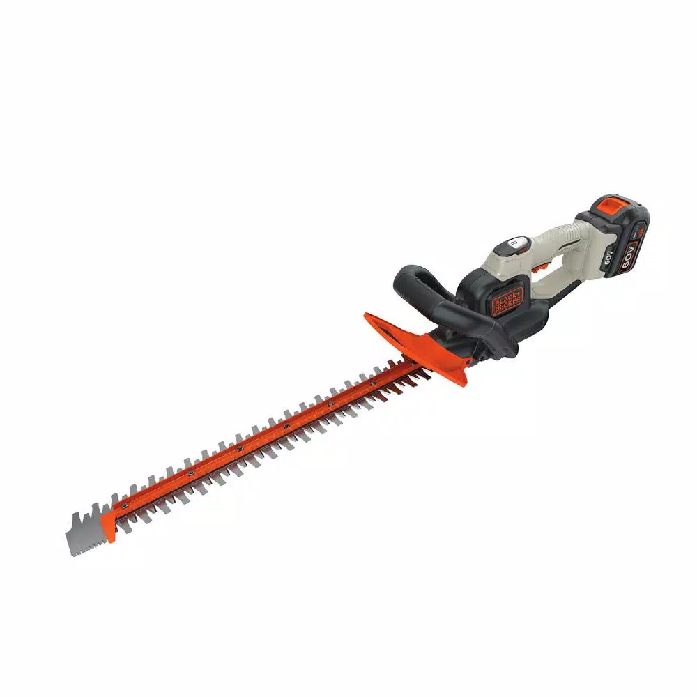 BLACK+DECKER 24 in. 60V MAX Lithium-Ion Cordless POWERCUT Hedge Trimmer with (1) 1.5Ah Battery and Charger Included