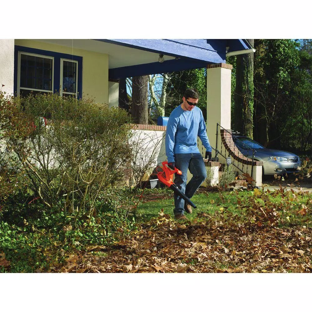 BLACK+DECKER 180 MPH 220 CFM 7-Amp Corded Electric Handheld Leaf Blower