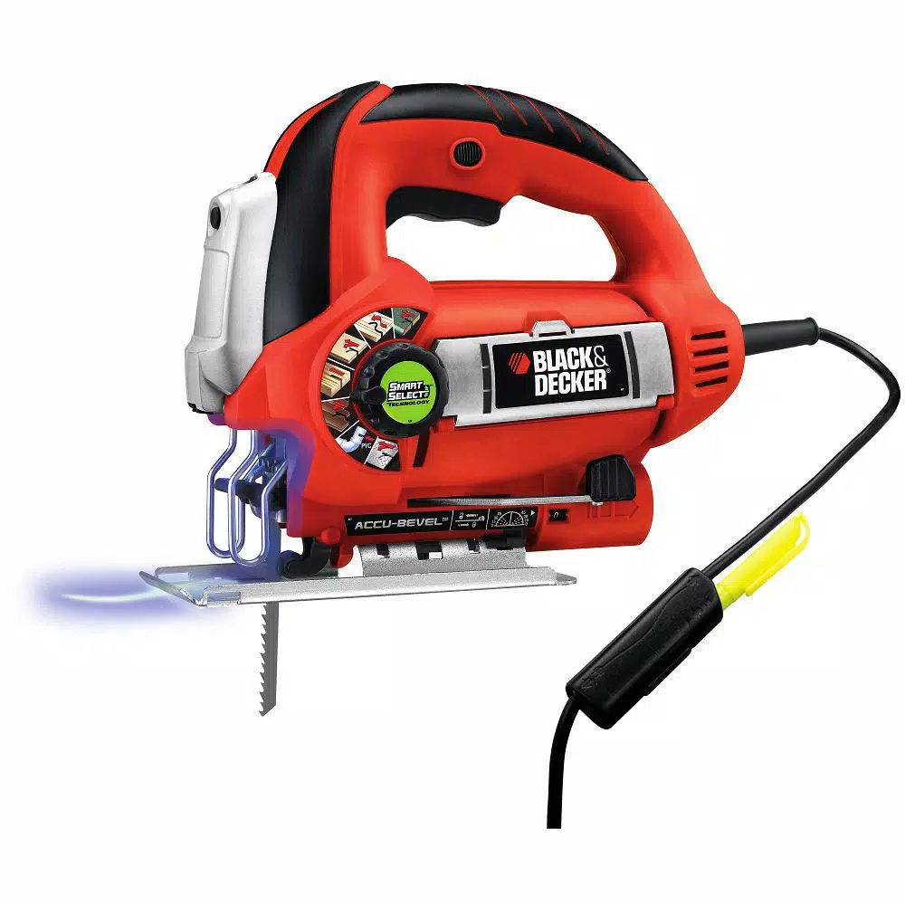 BLACK+DECKER LineFinder Orbital Jig Saw with SmartSelect Technology