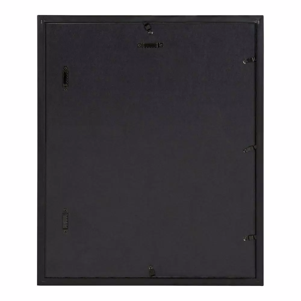 DesignOvation Gallery 13 in. x 16 in. matted to 8 in. x 10 in. Black Picture Frame