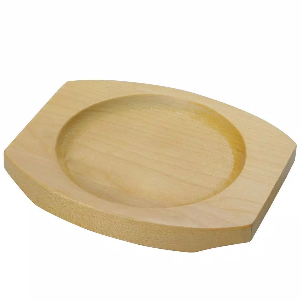 Gibson Home Campton 0.30 Qt. Oval Cast Iron Mini Casserole with Lid and Wooden Base