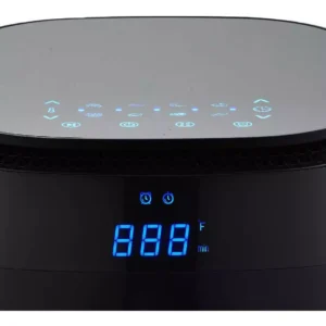 GoWISE USA 5 Qt. Black Air Fryer with Duo Touchscreen Display