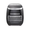 Hamilton Beach 11 Qt. Black Digital Air Fryer with Rotisserie and Rotating Basket