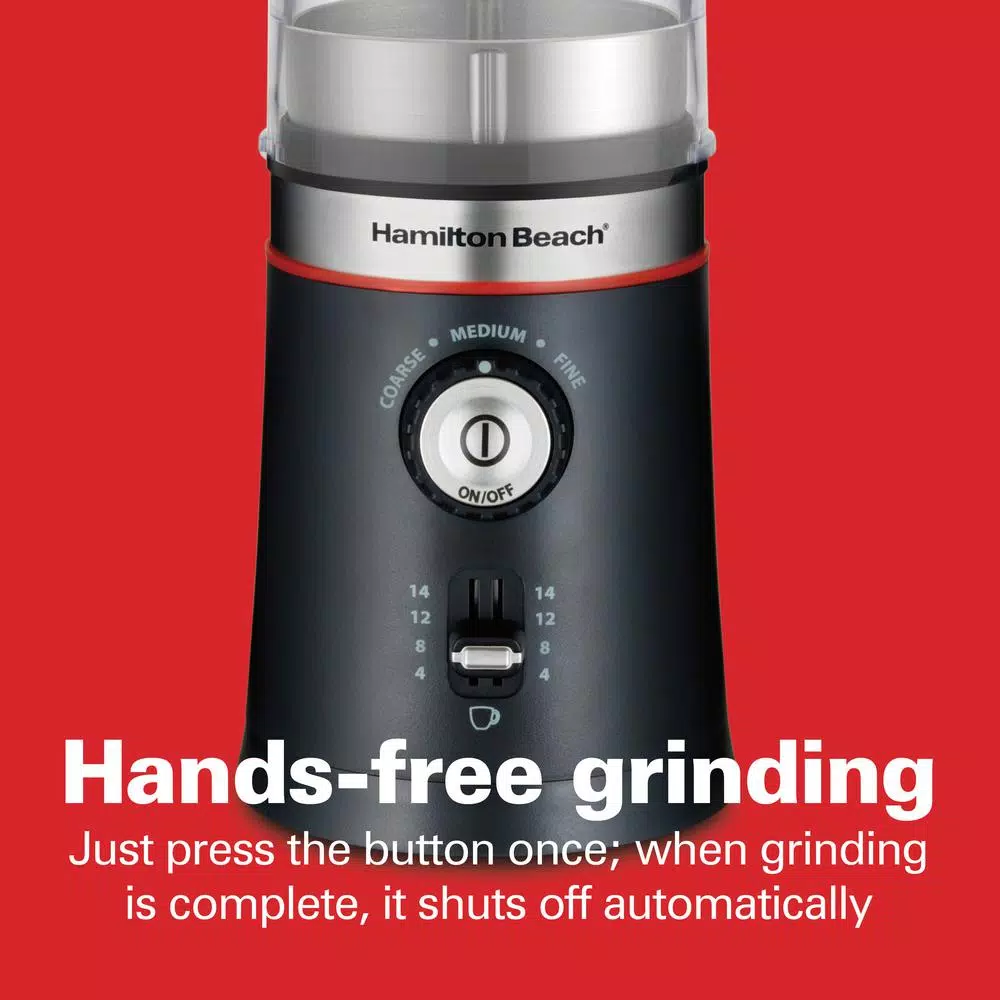 Hamilton Beach Custom Grind 5 oz. Black Blade Coffee Grinder