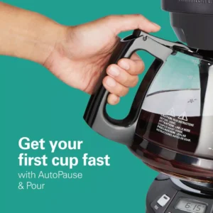 Hamilton Beach 12-Cup Black Stainless Programmable Drip Coffee Maker