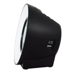 La Crosse Technology Color Mood Light Desk Clock with 5-Soothing Nature Sounds and USB port