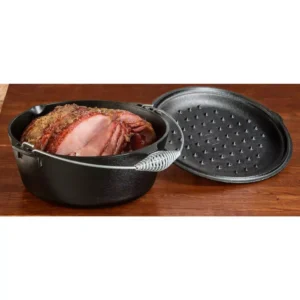 Lodge 7 Qt. Cast Iron Dutch Oven with Lid and Spiral Bail Handle