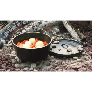 Lodge 8 Qt. Cast Iron Deep Dutch Oven with Lid and Bail Handle