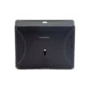 Mind Reader Wall Mounted Black Paper Towel Dispenser with Transparent Viewing Window