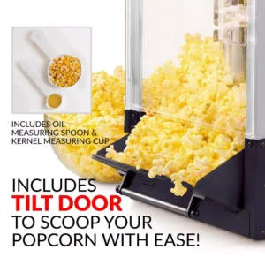 Nostalgia 390-Watts 2.5 oz. Black Kettle Popcorn Maker