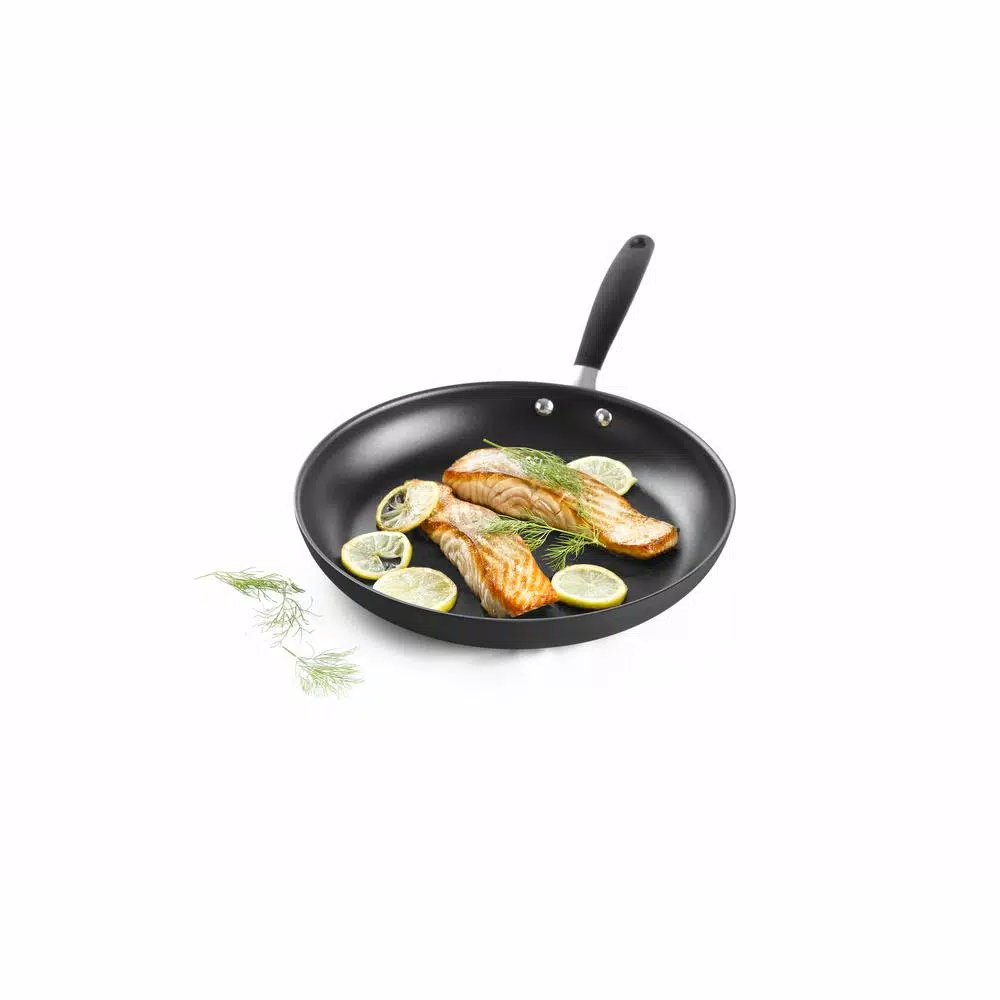 OXO Good Grips 2-Piece Hard-Anodized Aluminum Ceramic Nonstick Frying Pan Set in Black