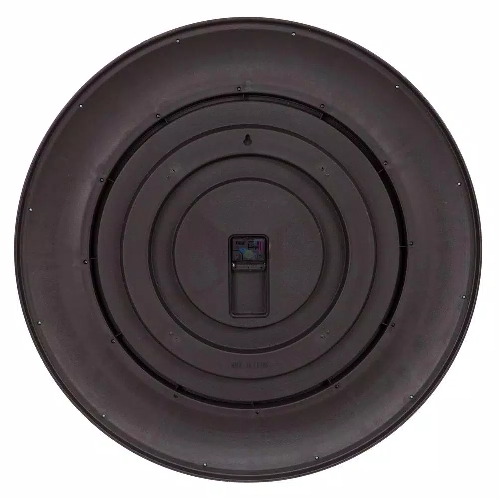 Pinnacle 30 in. Glenmont Oil Rubbed Bronze Wide Framed Roman Numeral Wall Clock